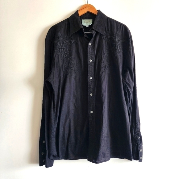 Roar Longsleeve Embroidered Buttonup Shirt Size 2xl - Picture 1 of 6